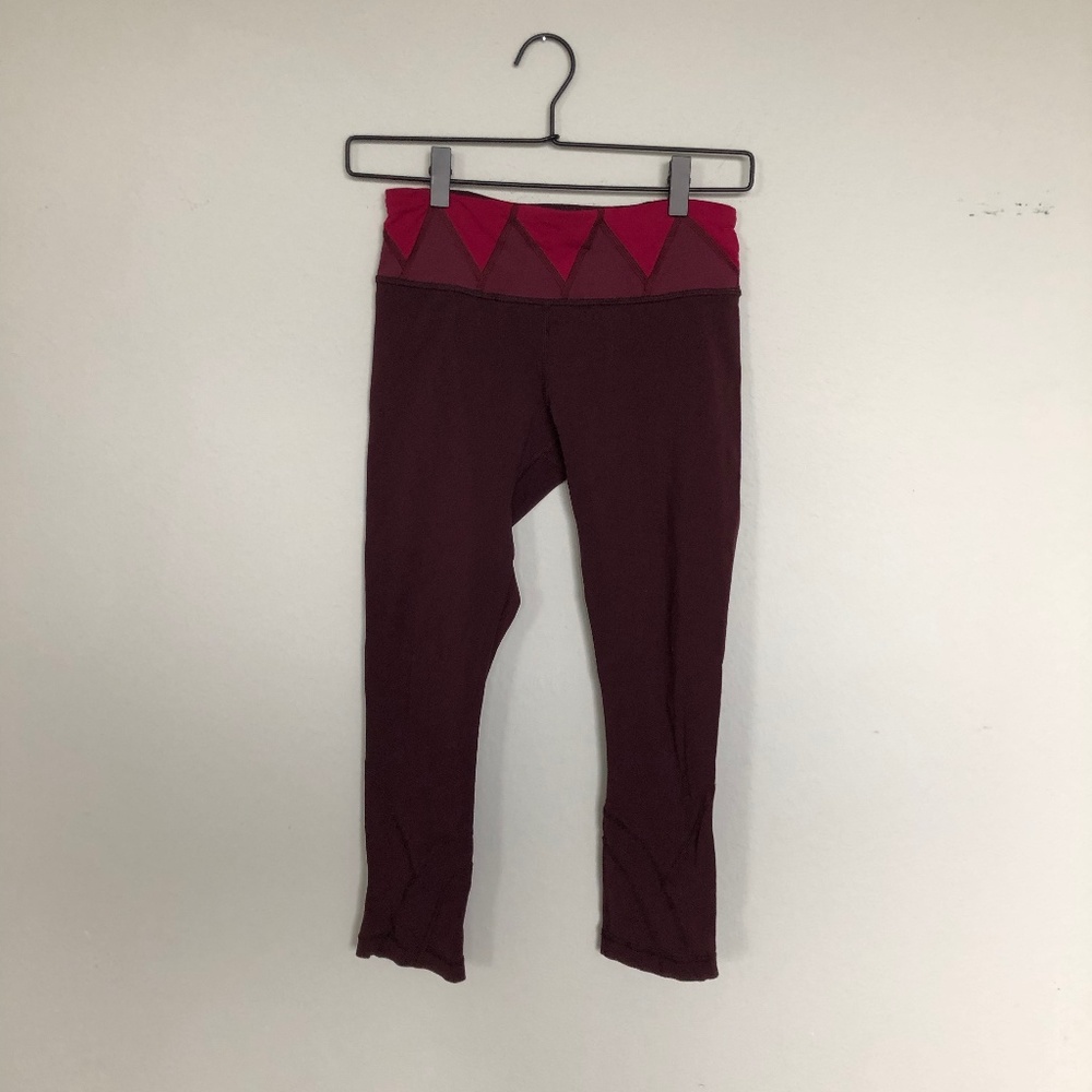Lululemon Maroon Capri's